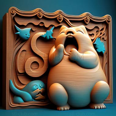 3D model Wake Up Snorlax Wake Up Kabigon (STL)